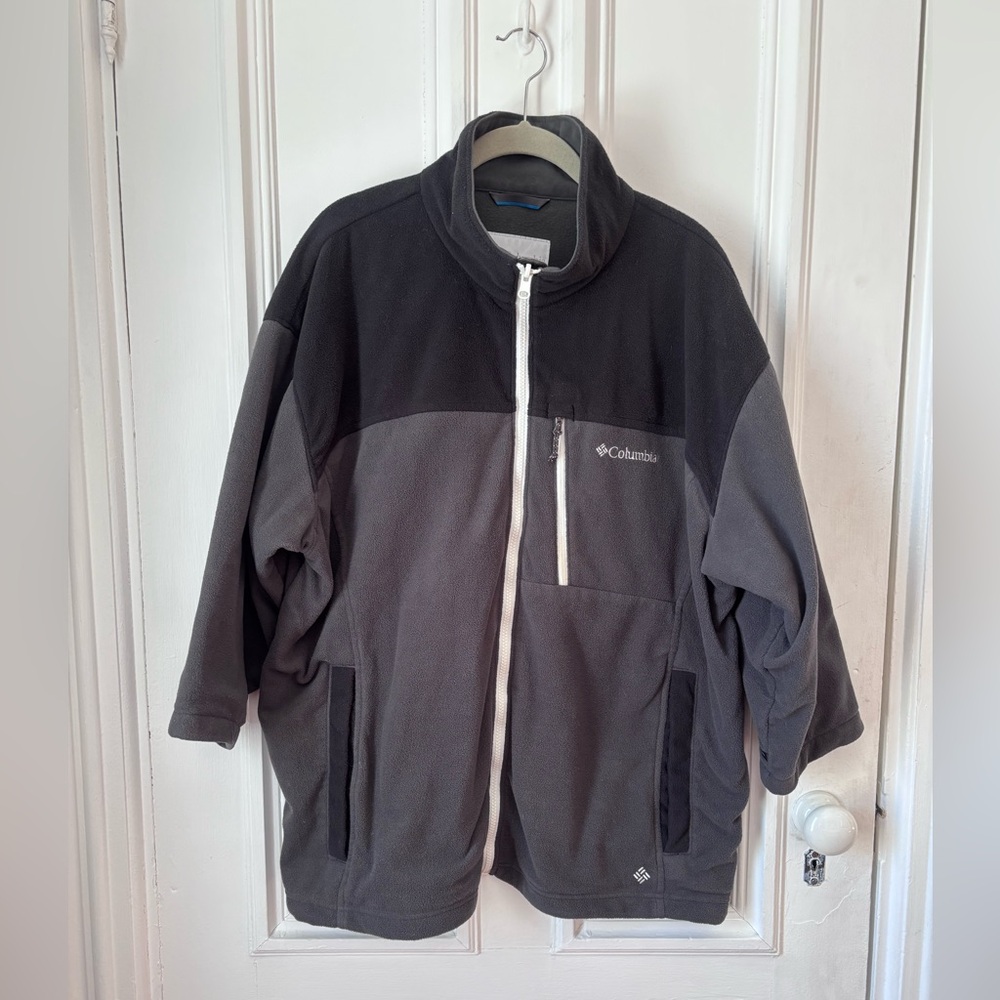 Men’s Columbia Interchange Two Tone Zip Front Fleece Jacket Size XXL